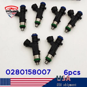 6x Fuel Injectors 0280158007 Fits For 2005-2010 Nissan Pathfinder Xterra 4.0L V6 - Picture 1 of 5