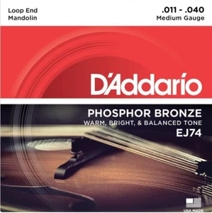 D'Addario EJ74 Mandolin Phosphor Bronze strings medium 11-40 - Picture 1 of 2