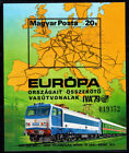 Ungarn 1979 Mi. Bl. 137B Block 100% Postfrisch Geschnitten Karte Des Eisenbahnn