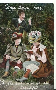 Couples Postcard - Romance Come Down Here The Surroundings Are Beautiful TZ6682 - Picture 1 of 2