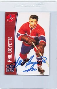 Mission Export Hockey #20 Phil Goyette Canadiens signiertes Auto * J8226 - Bild 1 von 2