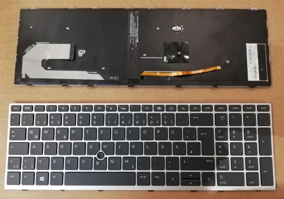 UNTERSCHIEDLICH Teclado original HP ZBook 15u G5 gen. Teclado de 5 luces alemán DE