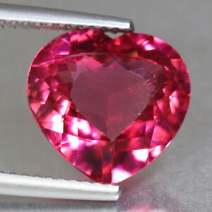 4.17 CTS_OUTSTANDING HEART SHAPE_100 % NATURAL COPPER BEARING PINK TOURMALINE
