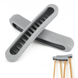 2pcs Crutch Pads Grey Underarm Crutch Pads Replacement Crutch Pads Comfort Ar... - Picture 1 of 6