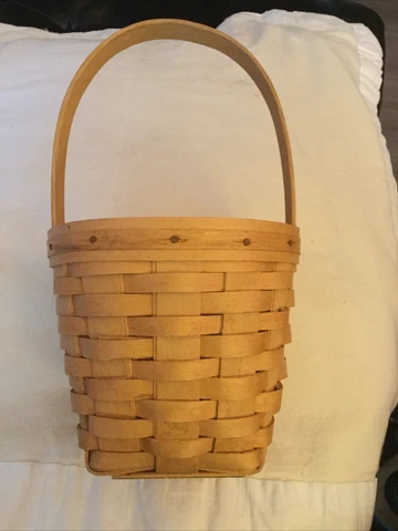 Vintage Handmade Carnation Basket 10” X 5.5”-Signed & Dated 1995🧺 Stunning! Cover