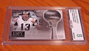 KURT WARNER****2005 UPPER DECK ESPN--ESPY AWARD--MINT 8***RAMS***MAD Dog - Picture 1 of 2