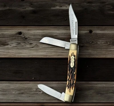 Uncle Henry SCHRADE 885UH 2013 Limited Edition 3-Blade Pocket Knife  - Imagem 1 de 4