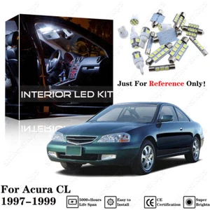 Kit de paquete de bombillas LED SMD interiores blancas 9 piezas aptas para Acura CL 1992-1999 - Imagen 1 de 12