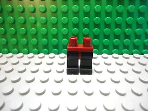 Lego mini figure 1 Black legs with Dark Red waist - Picture 1 of 1