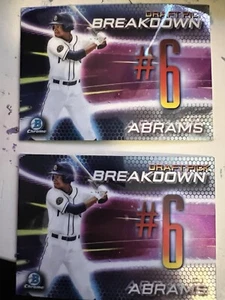 2019 Bowman Draft CJ Abrams Breakdown x2 BSB-CA Padres - Picture 1 of 2