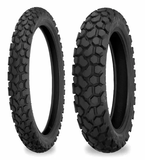 New Shinko 3.00-21 & 130/80-18 700 Series Tire Set Honda XR650L,Suzuki DRZ400S - Image 1 of 4