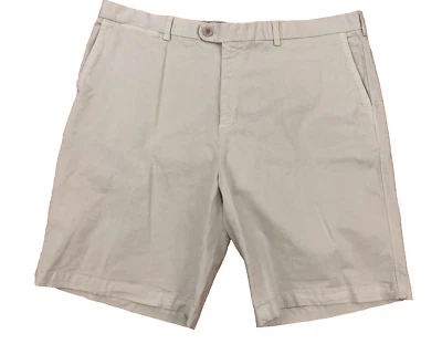 Pantalones Cortos para Caminar Bugatchi Uomo Para Hombre Talla 40 Beige Mezcla de Algodón Frente Plano Foto 1 de 4