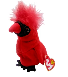 Ty Beanie Babies Mac The Cardinal 1998 # Tag Date Discrepancies# 7" approx. - Picture 1 of 9