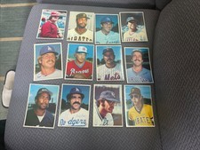 1980 TOPPS BASEBALL LARGE 5x7, 12 CardsSet No Dupes EX +/- to EXNM +/- W/Rose
