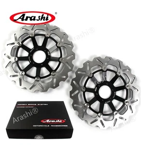 Rotor de disco de freno delantero Arashi para Honda CBR1100XX CBR-1100-XX 1997 1998 NEGRO - Imagen 1 de 8