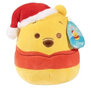Squishmallows 8 Zoll Disney Winnie Puuh Weihnachtsmütze Urlaub Plüsch KellyToy Neu mit Etikett - Bild 1 von 4