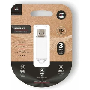 Clé USB Tech One Tech Basic Blanc 16 GB - Photo 1/1