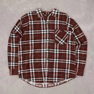 Camisa de franela a cuadros vintage años 90 L para hombre a cuadros roja - Imagen 1 de 7