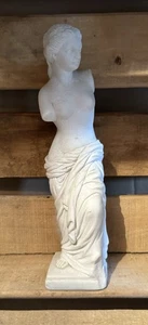 Aged Cream Plaster Venus de Milo Sculpture Figurine Ornament #JY68 - Picture 1 of 3