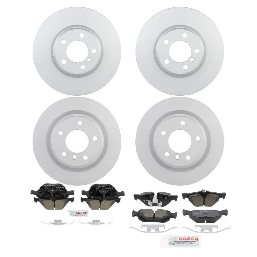 Kit de pastillas de freno y rotor de cerámica Bosch QuietCast para BMW 328i cupé 2012-2012 Foto 1 de 4