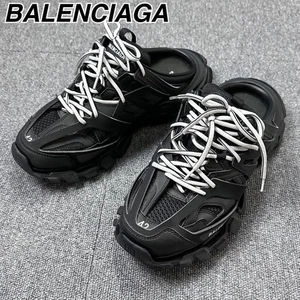 Zapatillas deportivas BALENCIAGA Track Trainer Mules negras talla 42 malla de nailon para hombre usadas - Imagen 1 de 14