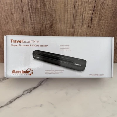 Ambir TravelScan Pro Simplex Document & ID Card Scanner Portable USB - Image 1 of 4