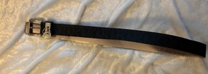 Michael Kors Belt Size L Black Hanging Lock Charm Logo - Picture 1 of 4