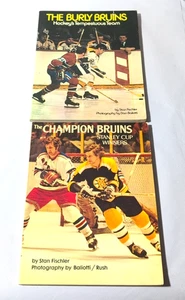 VINTAGE SELTEN 1971 BURLEY + 1972 CHAMPION BOSTON BRUINS BUCH LOT STAN FISCHLER - Bild 1 von 5