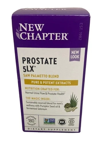 New Chapter Prostate 5LX Prostate Supplement Capsules - 60 Capsules - Image 1 of 1