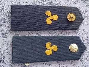 NORTH VIETNAM NAVY VIETNAM WAR SHIPS ENGINEER SHOULDER TITLE PAIR - Picture 1 of 4