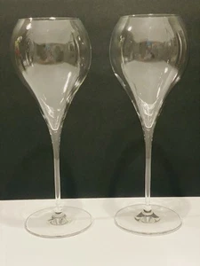 Vintage Italesse Grand Balloon Set of 2 Champagne Flutes Glasses Signed 9” - Picture 1 of 13
