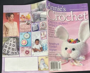 Annie's Favorite Crochet April 2005 Magazine Easter Spring Bunny Doilly - Foto 1 di 1