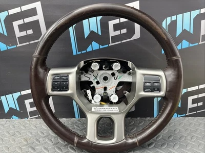 🔥 OEM 2013-2018 RAM 1500 2500 3500 LARAMIE STEERING WHEEL HEATED BROWN - Image 1 of 4