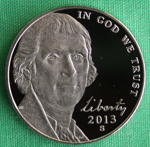 2013 Proof Jefferson Nickel Coin US Mint 5c Five Cent Made in USA Cover