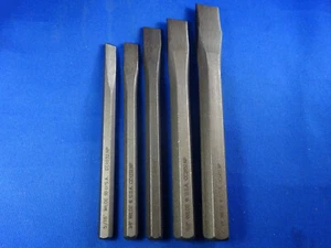 Wilde Tool 5-teiliges Kaltmeißel-Set CC5 HERGESTELLT IN DEN USA professionelle Qualität kohlenstoffreicher Stahl - Bild 1 von 5