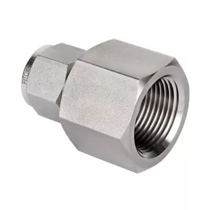 FITOK 316 SS 1/8" Tube OD x 1/4" Female NPT Compression Tube Fitting Connector - Picture 1 of 2