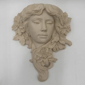 Polyresin Maiden Wall Plaque, House of Lloyd, Xmas Around the World, Art Nouveau - Picture 1 of 8