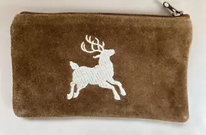 kleine Dirndl Tasche - Trachtentasche Wildleder bestickt. NEU kleine Clutch - Bild 1 von 2