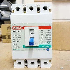 MEM / MEMSHIELD 2 - MFL1003 - 100 Amp 3 phase 25KA M.C.C.B. (VAT incl.) - Picture 1 of 9