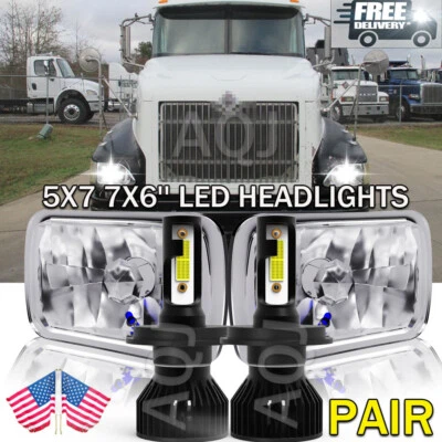 For International Harvester 9900 9200 9400i 4700 4800 7x6 inch Led  Headlight - Image 1 of 4