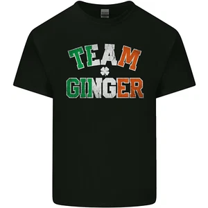 St Patricks Day Team Ginger Funny Irish Kids T-Shirt Childrens - Picture 1 of 25