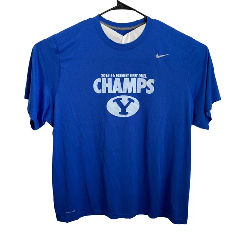 Nike BYU Cougars Football 2015-16 Deseret First Duel Shirt Men’s Size 3XL Cover