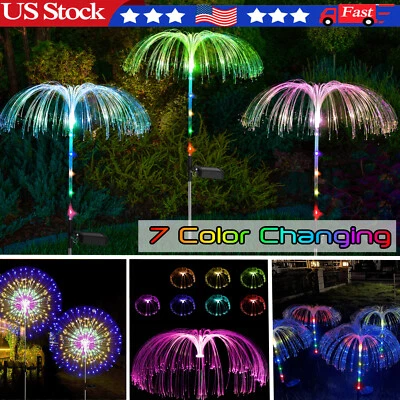LED Solar Garden Lights Waterproor 7 Color Changing Pathway Landscape Decor Lamp - Image 1 of 4