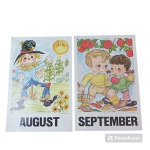  Atrelle Dill Roberta Ross August Sept. Scarecrow School  Vintage  1968 Posters - Picture 1 of 9