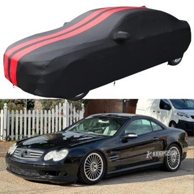 Capa de carro cetim stretch arranhão interno para Mercedes-Benz SL-Class 1972-1989 - Imagem 1 de 4