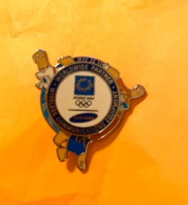 ATHENS OLYMPIC PIN SAMSUNG PHEVOS ATHENA MASCOTS SPORTS SPINNER RARE - Picture 1 of 3
