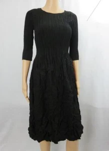 Alquema Black Smash Pocket Dress Front Pockets Midi SZ 0 - Picture 1 of 5