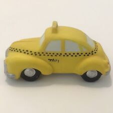 Vintage 1987 Dept 56 Matte Yellow Taxi HV Series 3 Inch Car Vehicle Ceramic
