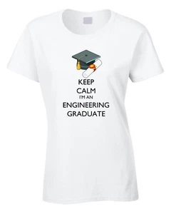 Engineering Graduate Ladies T-Shirt Graduation Gift Idea Civil Engineer Funny - Picture 1 of 1