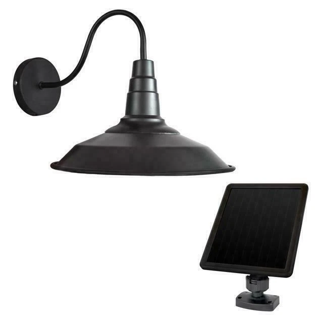 SunForce 81401 Solar Powered Barn Light - Black
